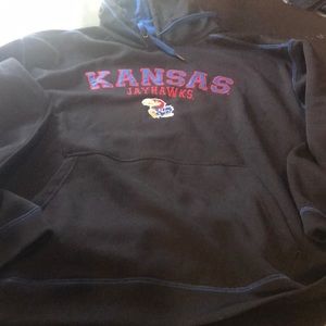 Looks Great XXL / Kansas U Jayhawks Black Hoodie